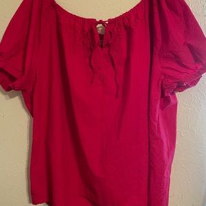 Pink summer blouse